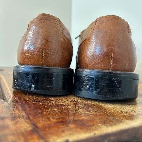 Stacy Adams Tan Brown Leather Oxford Dress Shoes Men’s 10.5 good preworn conditi main image 12